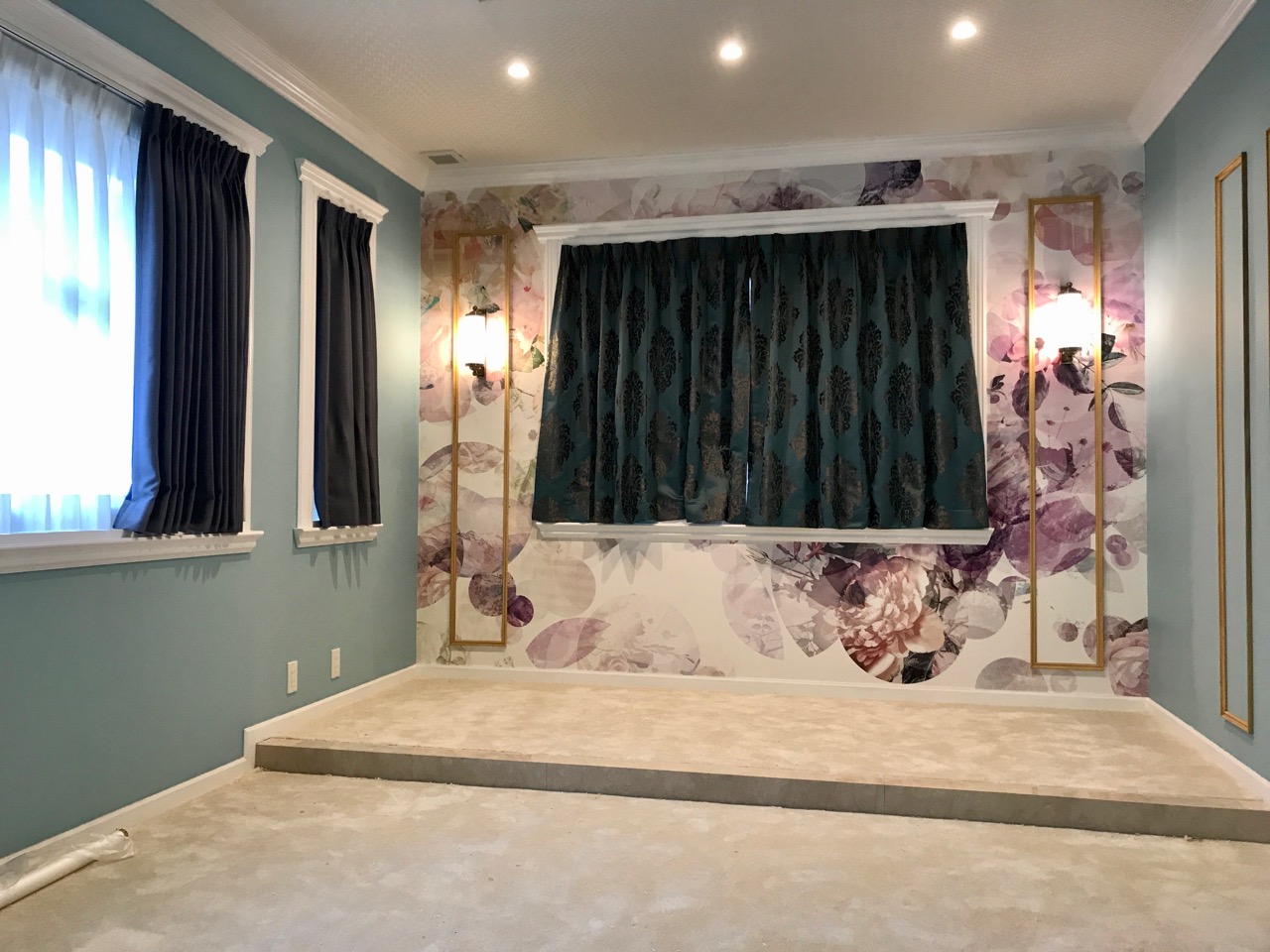 京都市中京区 新築ホテル ティファニーブルーが印象的な客室にオーダーカーテンを納品 京都でカーテンを買うなら一流の職人による自社縫製ができる島田装飾